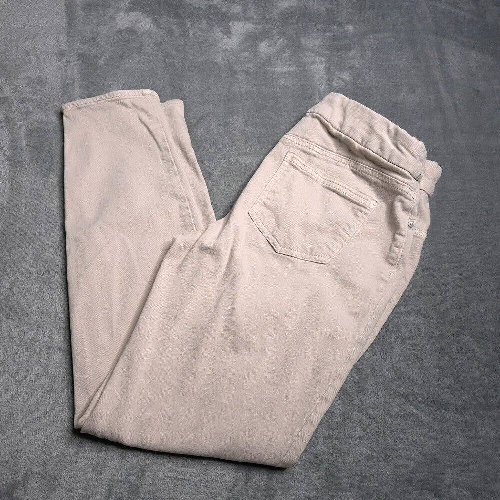 Chico's Womens Pull-On Jegging Ankle Jeans 8T (1) Beige Mid Rise Stretch